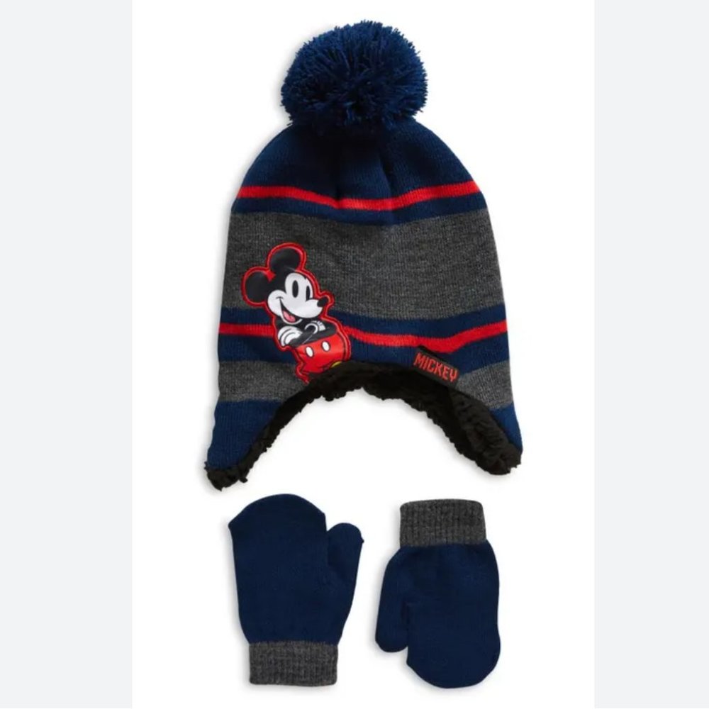 Disney "Mickey Mouse" Hat & Mitten SET